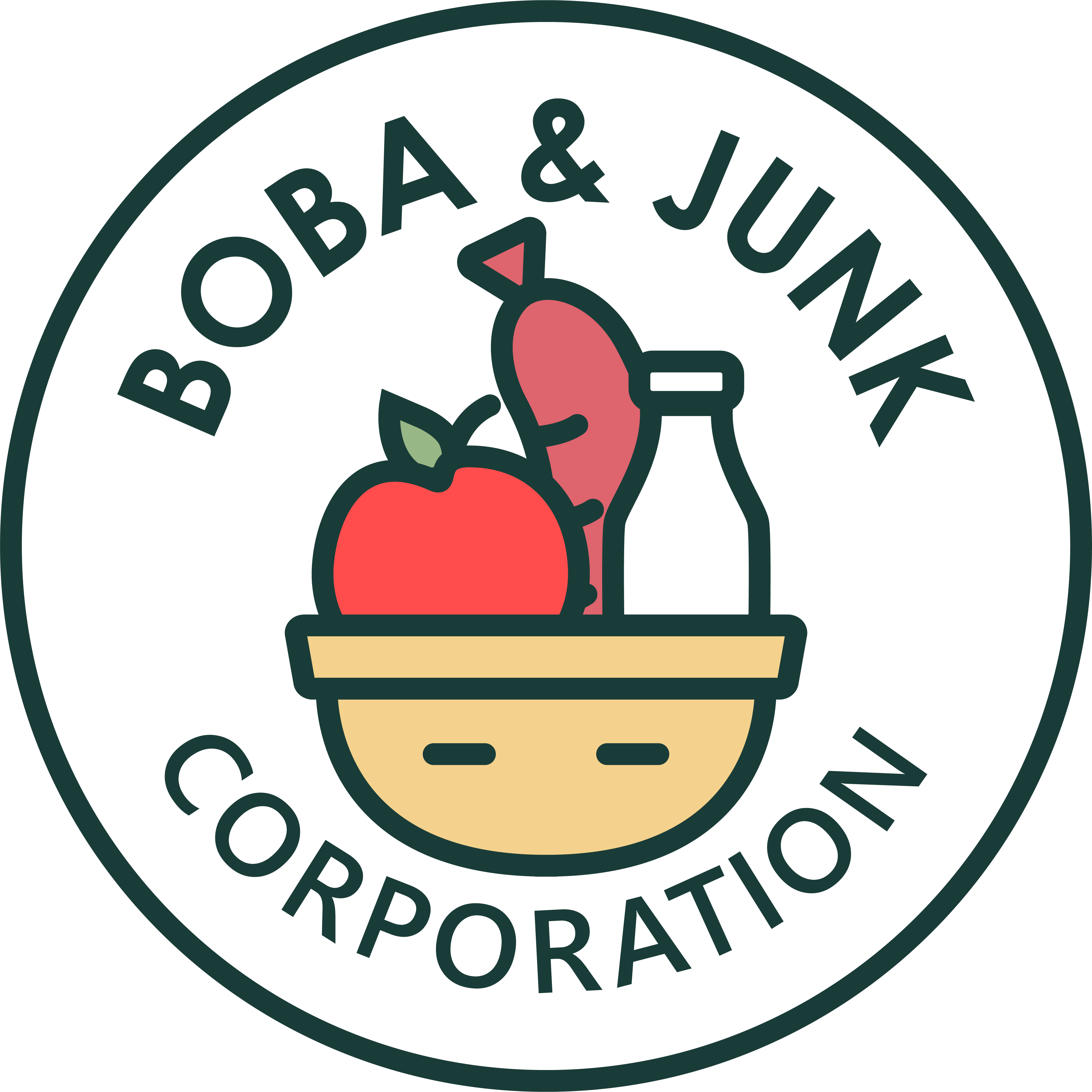 Boba & Junk Corporation Logo